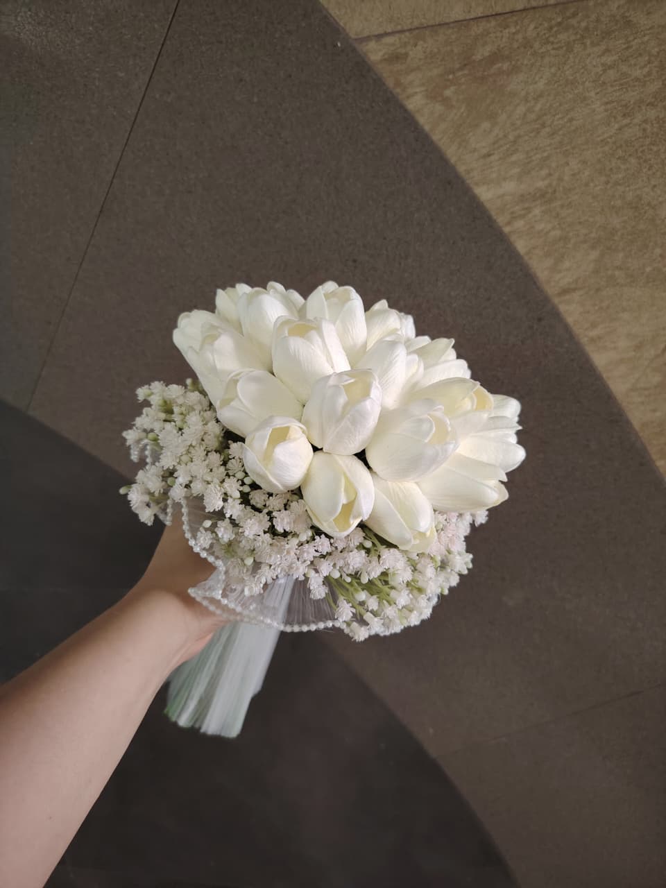 BUK-09 klassik gəlin buketi - Bakı gəlin buketi qiymətləri